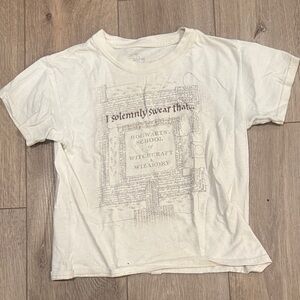 Kids Ivory Hogwarts School T-Shirt